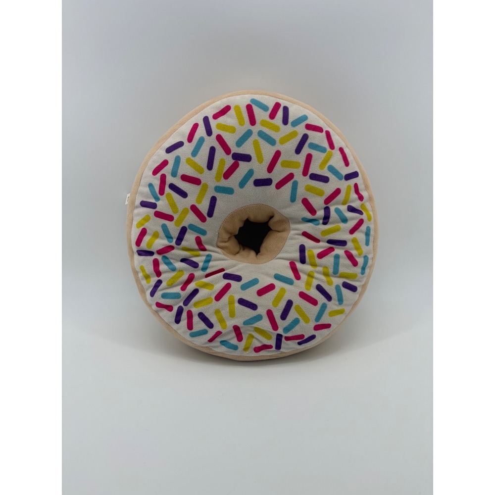 Redemption Plus Donut Plush Pillow Unisex OS Tan White Multicolor Sprinkles